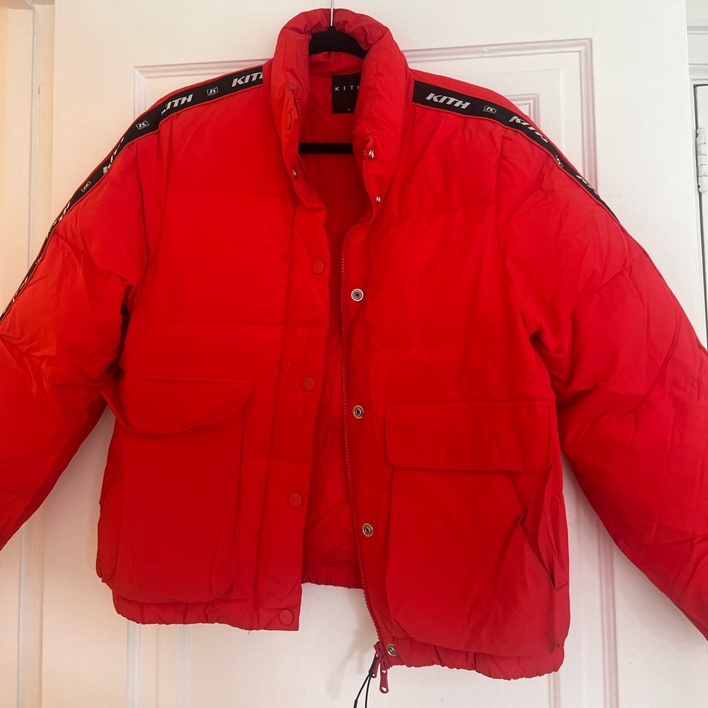 KITH RED PUFFER JACKET - Picture 3 of 8